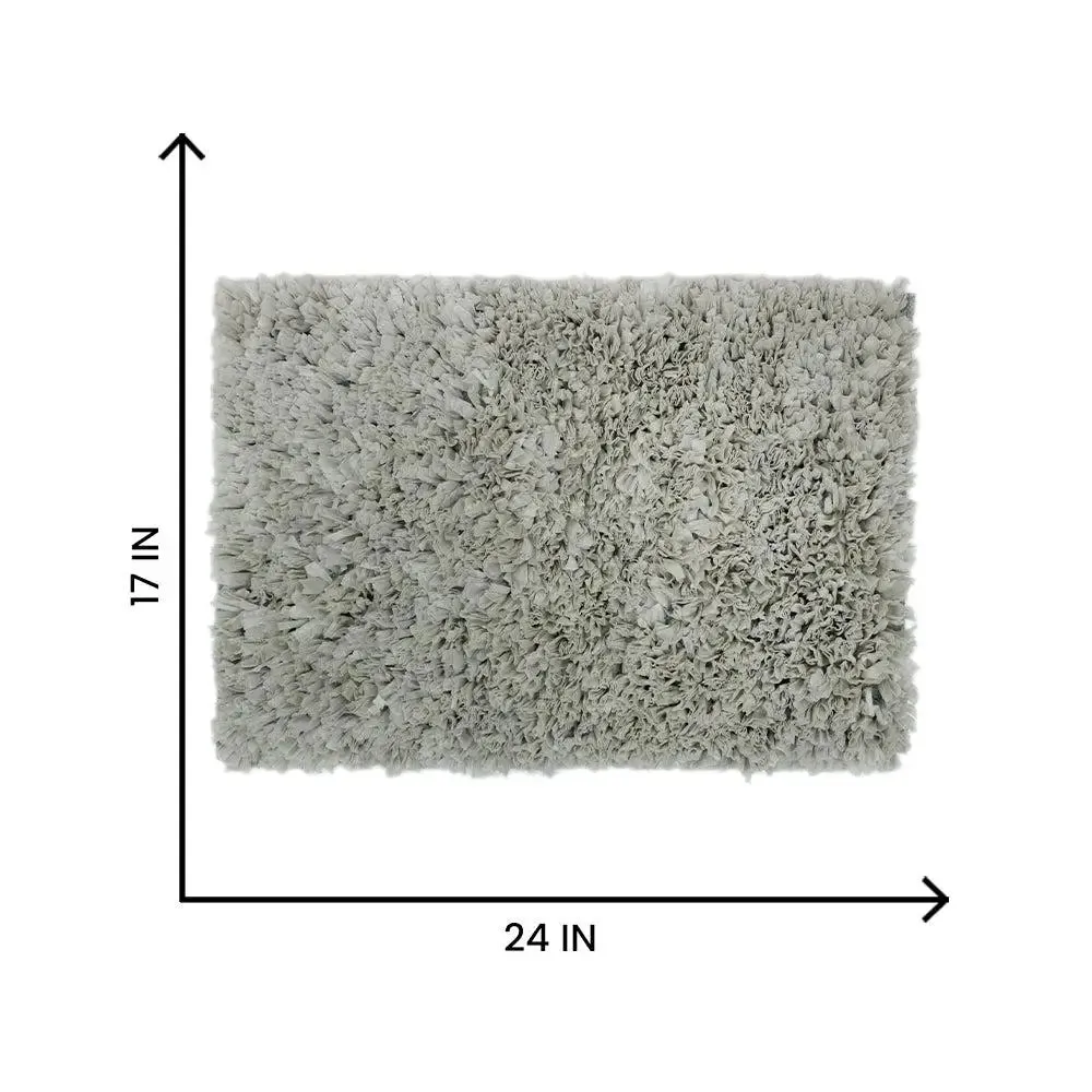 Ash Grey Premium Super Soft Cotton Bathmat (17 x 24) Inches