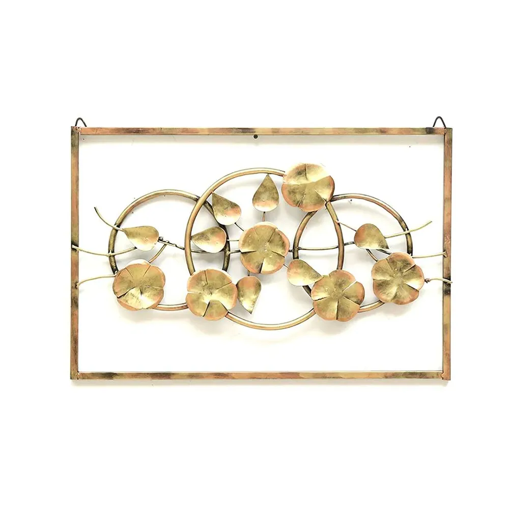 Assorted Leaves & Floral Designer Metal Wall Art With LED