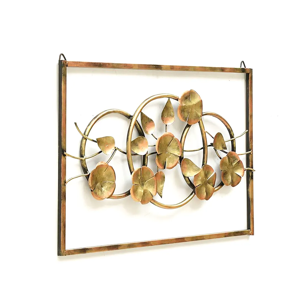 Assorted Leaves & Floral Designer Metal Wall Art With LED