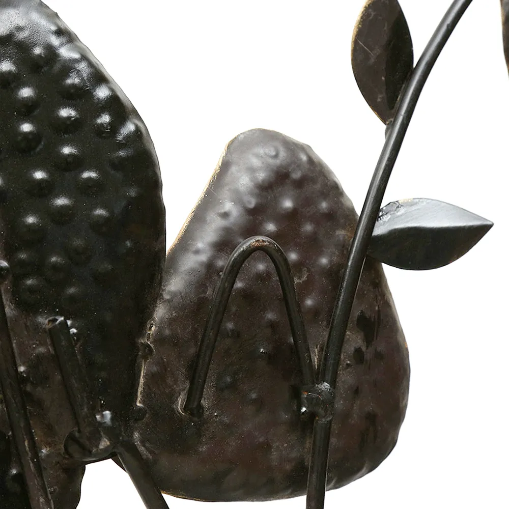 Assorted Leaves Stem Metal Wall Art
