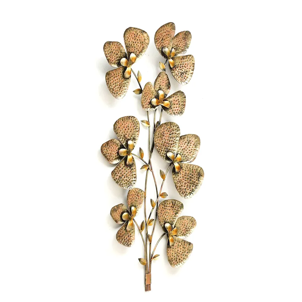 Assorted Leaves Stem Metal Wall Art