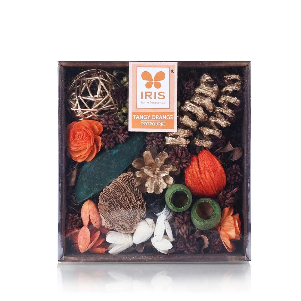 Assorted Tangy Orange fragrance Potpourri with Essential Oil Pack