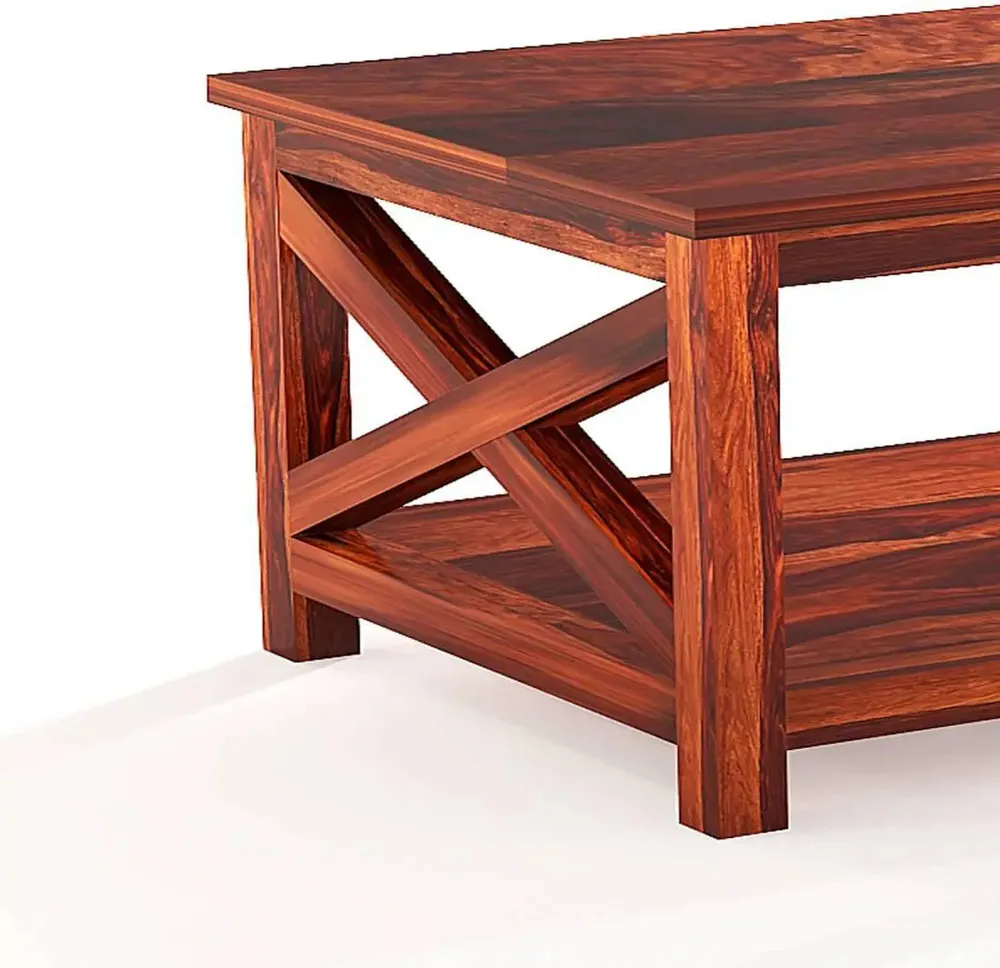 Attention Centric Durable Sheesham Wood Center Table