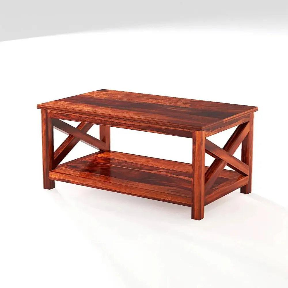 Attention Centric Durable Sheesham Wood Center Table