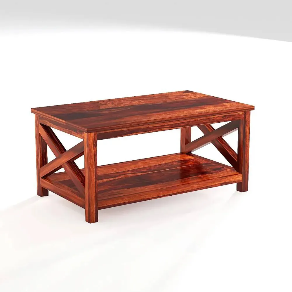 Attention Centric Durable Sheesham Wood Center Table