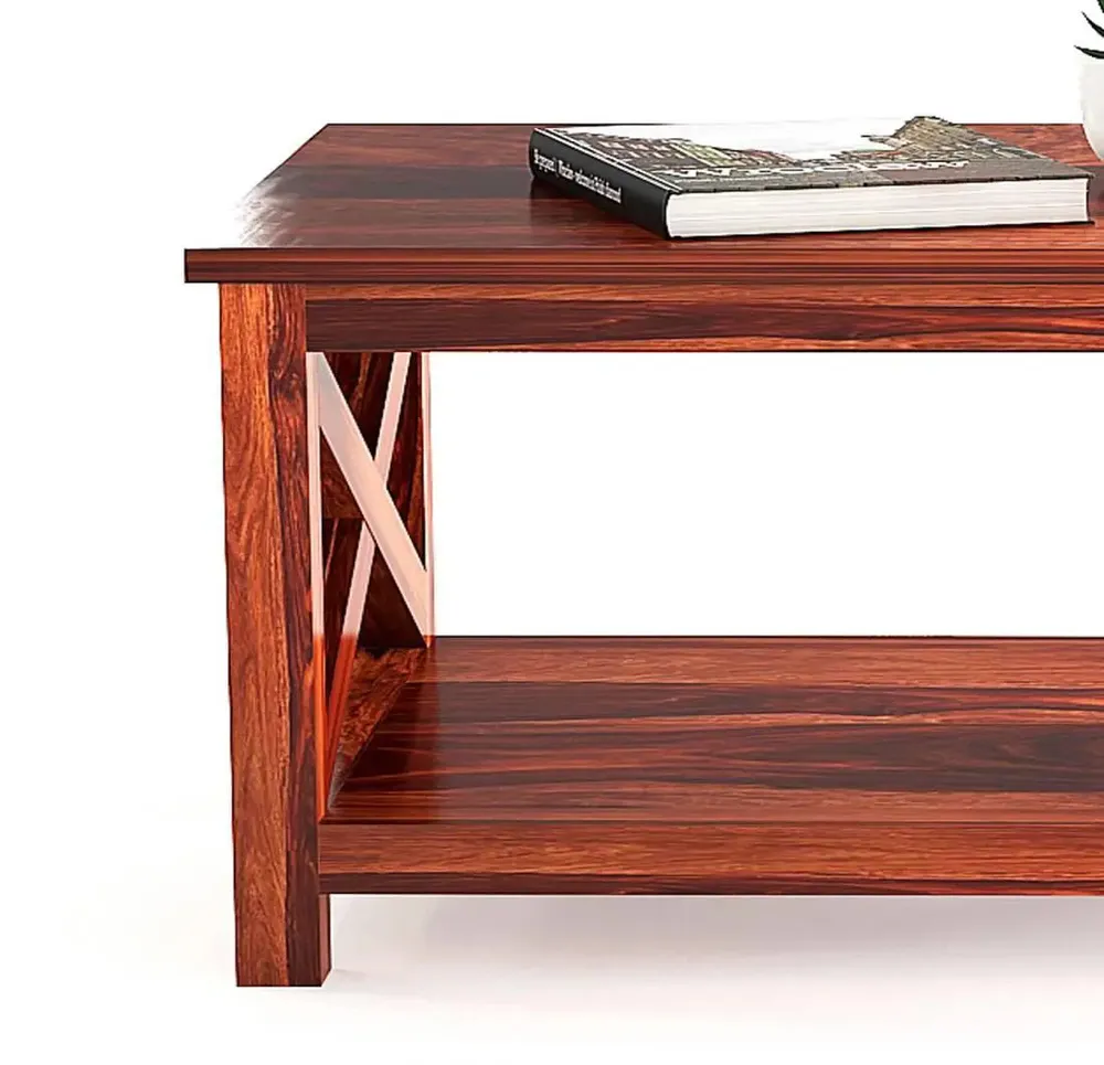 Attention Centric Durable Sheesham Wood Center Table