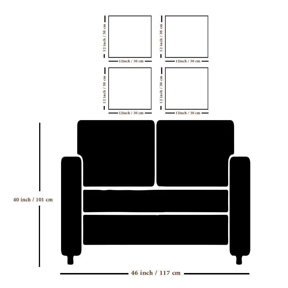 Attractive  Gym Quotes Set of 4 frames with Break Resistant Clear Acrylic Glass