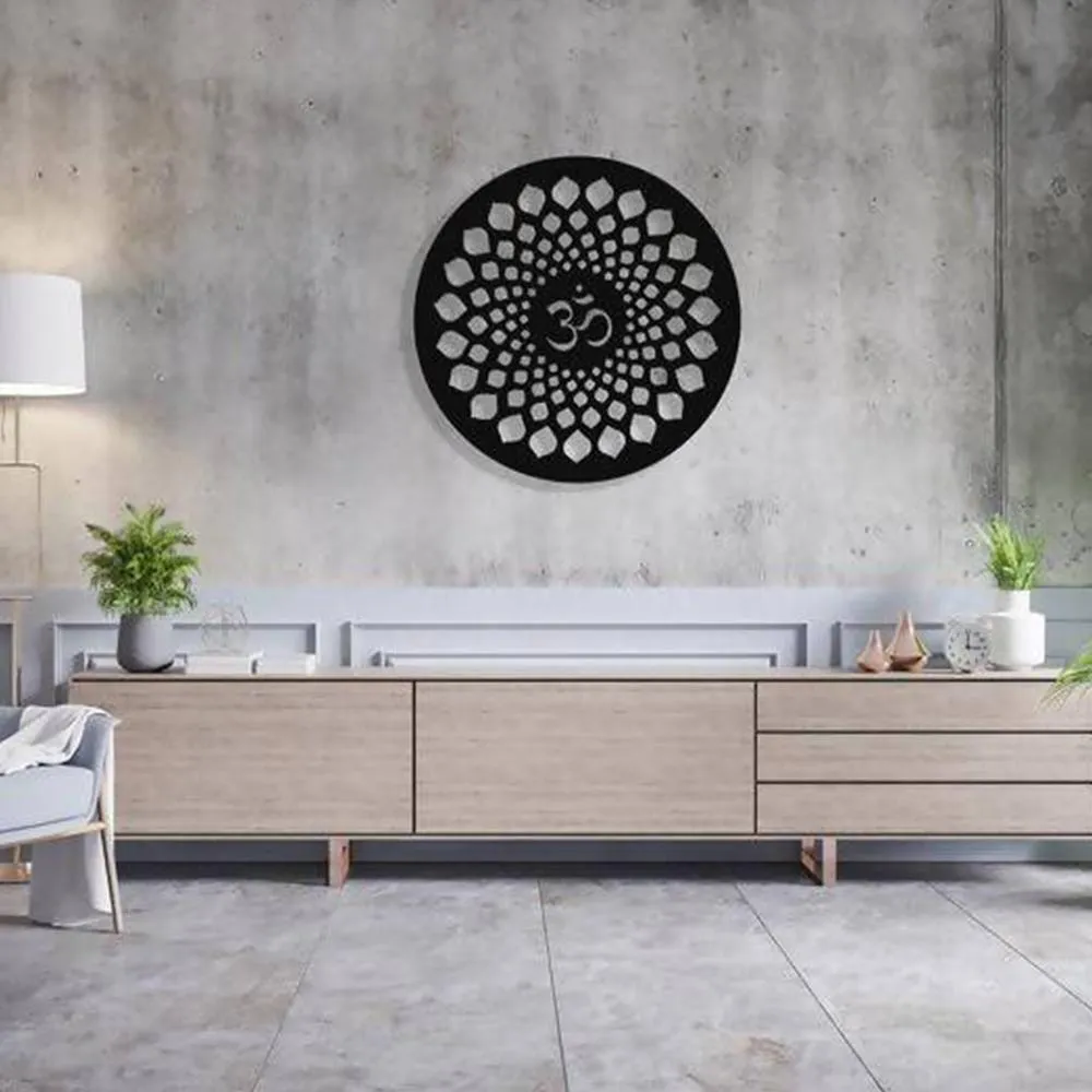 Aum Yantra Metal Wall Art Set of 1