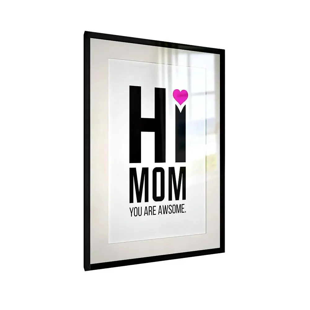 Awesome Mom Framed Wall Art Decor for Mother's Day / GIft for Mom