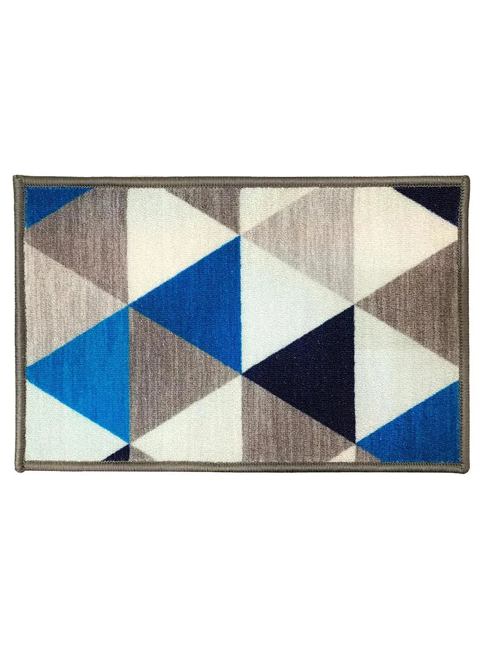 Aztec Blue Printed Premium Doormat (14 X 22 )Inches Single Piece
