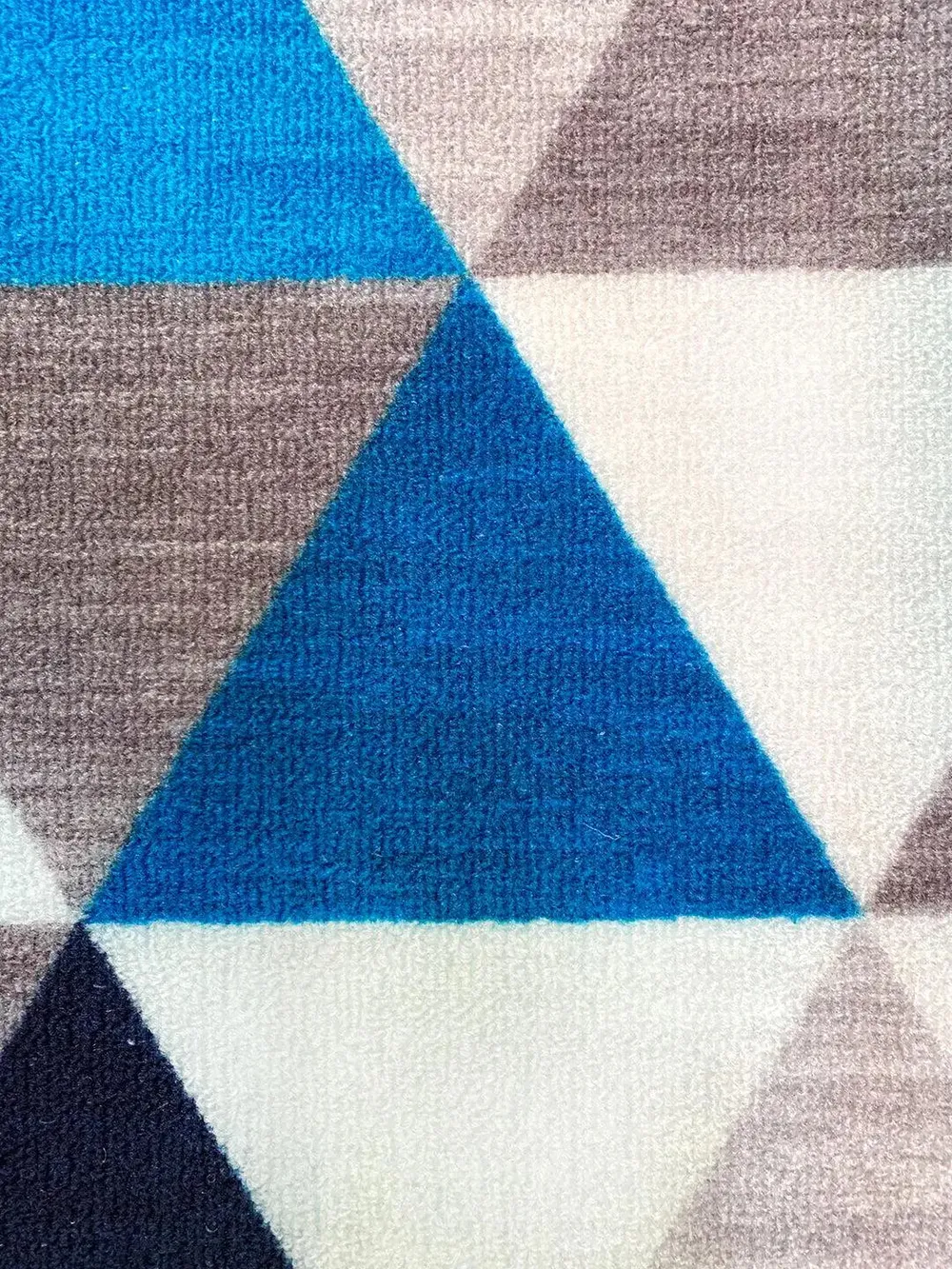 Aztec Blue Printed Premium Doormat (14 X 22 )Inches Single Piece