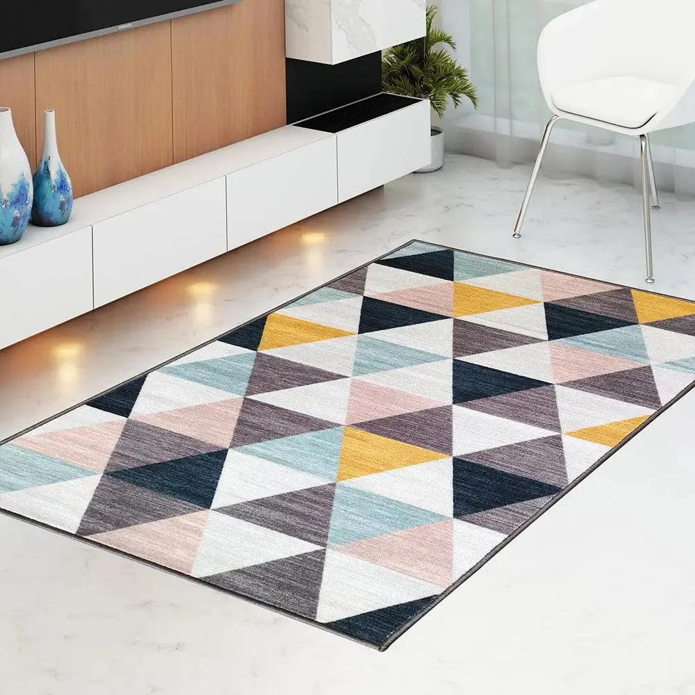 Aztec Grey & Yellow Printed Premium Area Carpet ( 3 ft x5 ft & 4 ft x 6 ft ) 3X5 ft