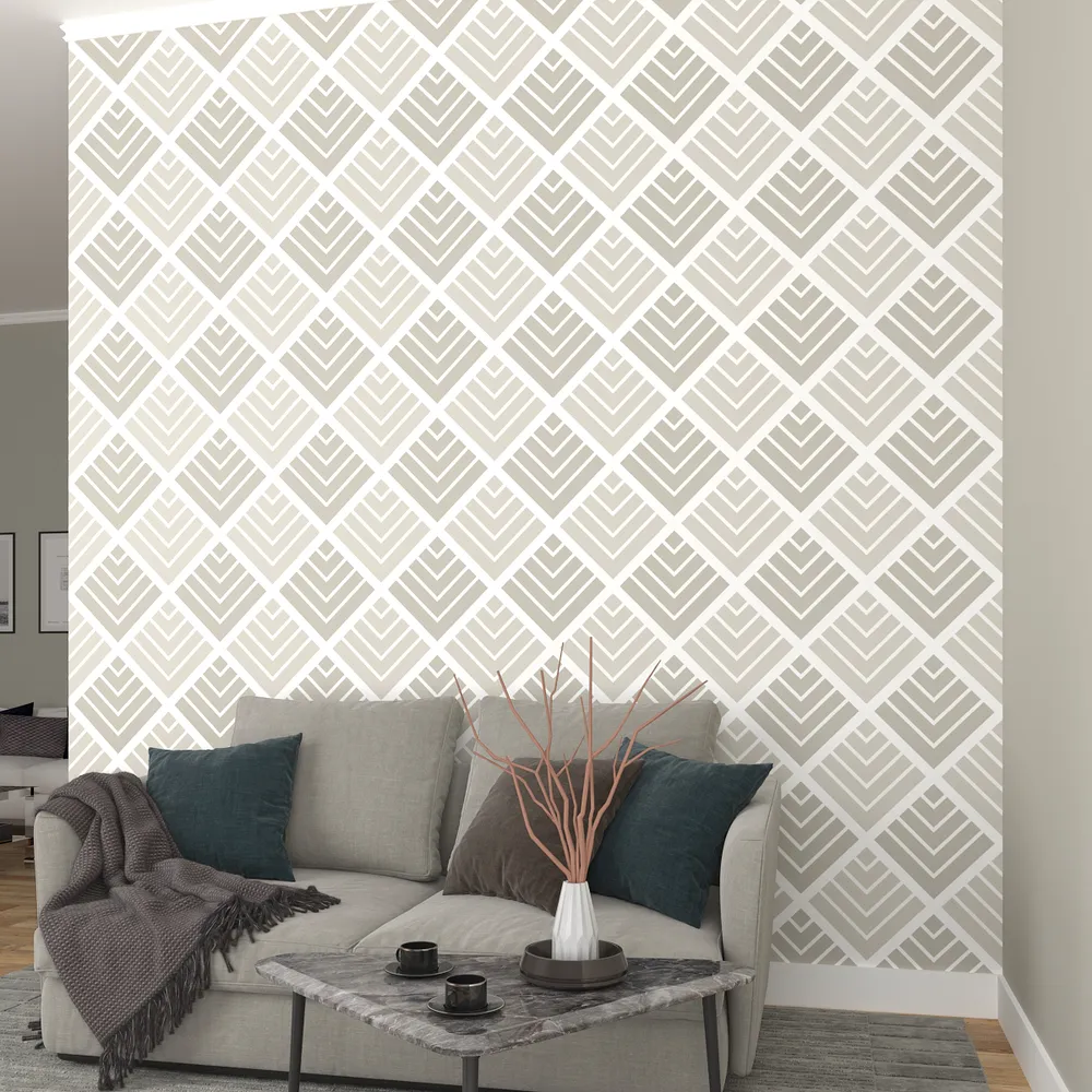 Aztec Modern Designer Sap Green Premium Quality Wallpaper