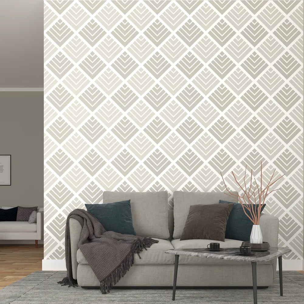 Aztec Modern Designer Sap Green Premium Quality Wallpaper