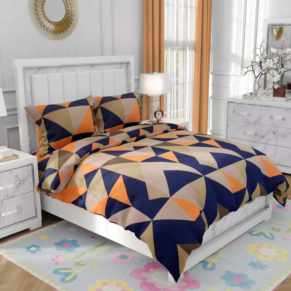 Aztec Motif Geometric Print Bed-in-a-Bag (Multicolor)