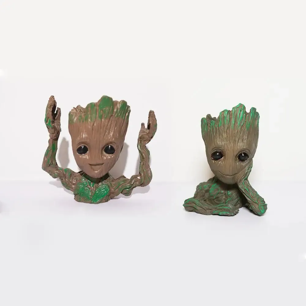 Baby Groot Planter Flower Pot for Home Decor Set of 2