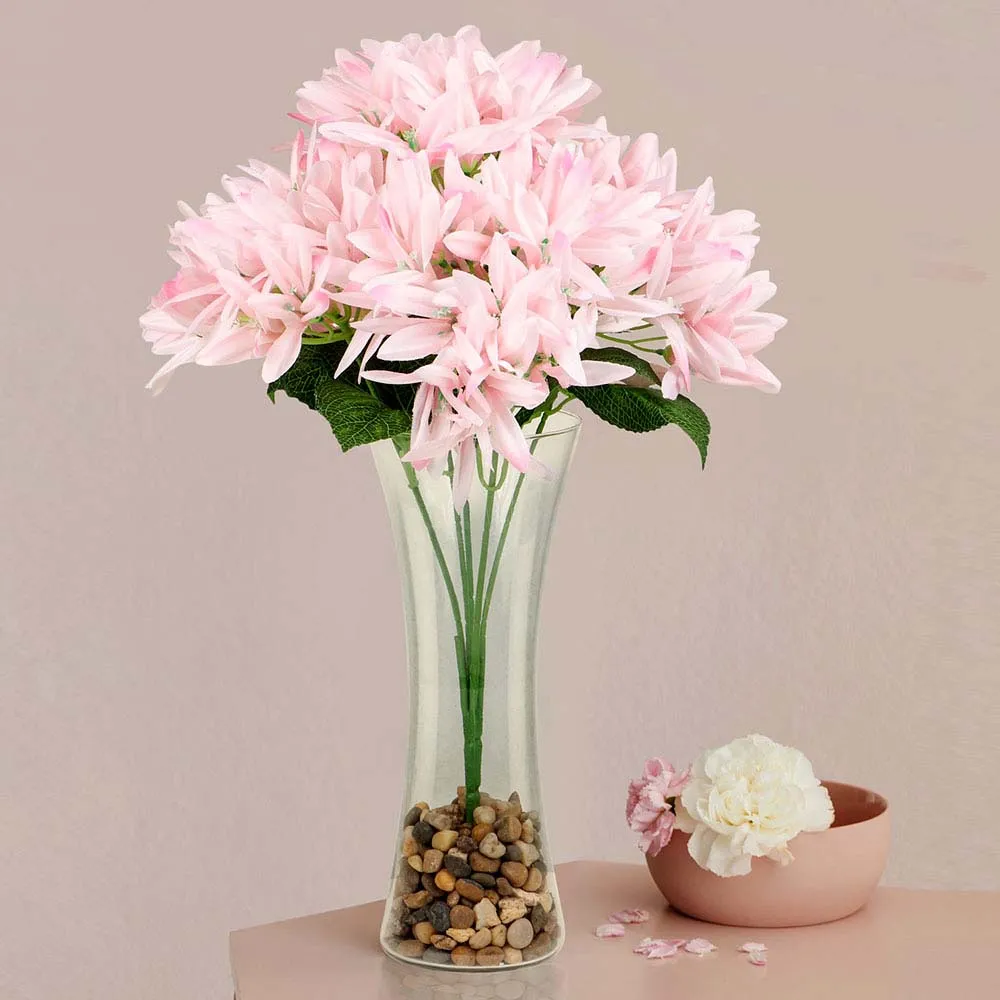 Baby Pink Artificial Silk Flower Bunch