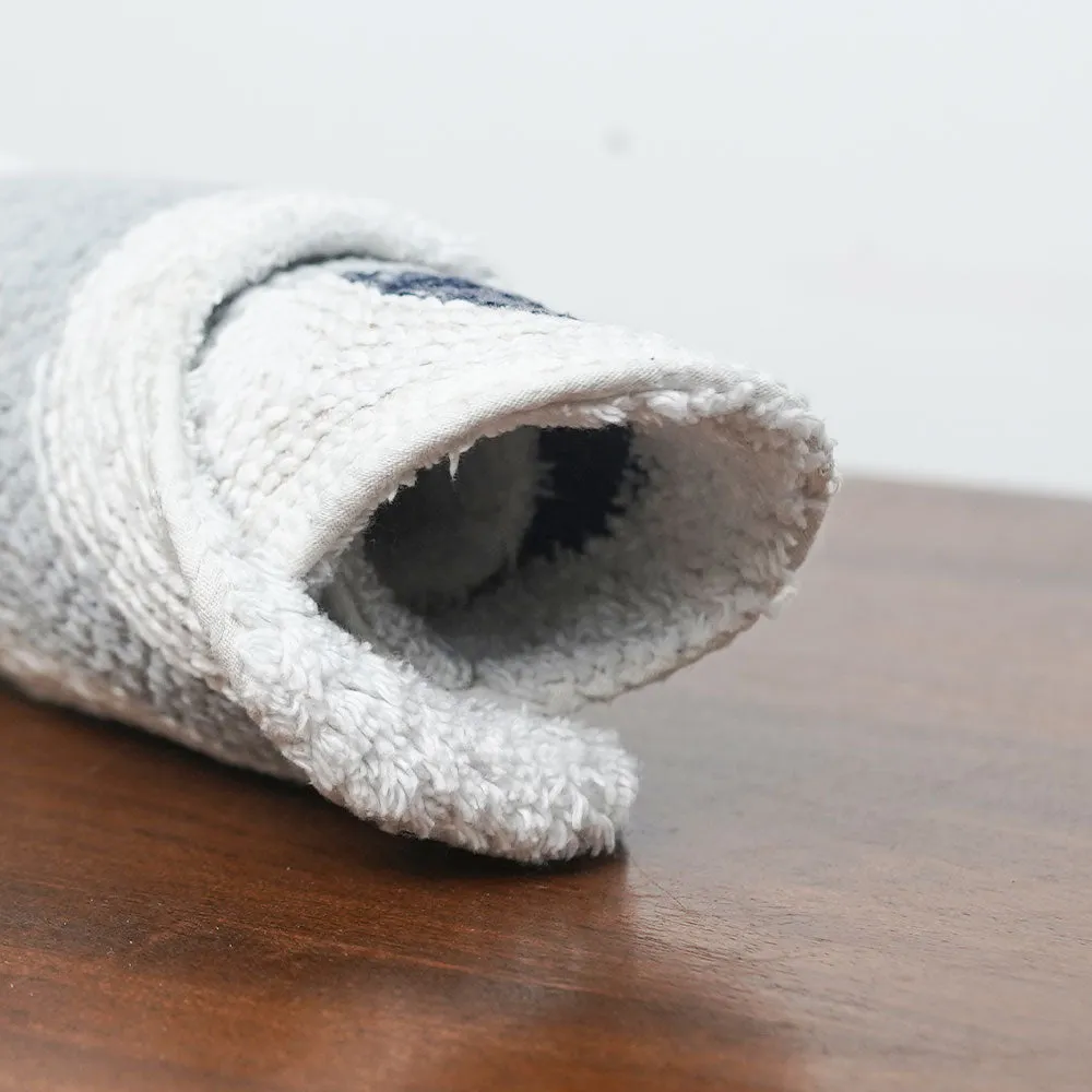 Baby Shark Cut Out High Absorbent Blue Kids Bathmat