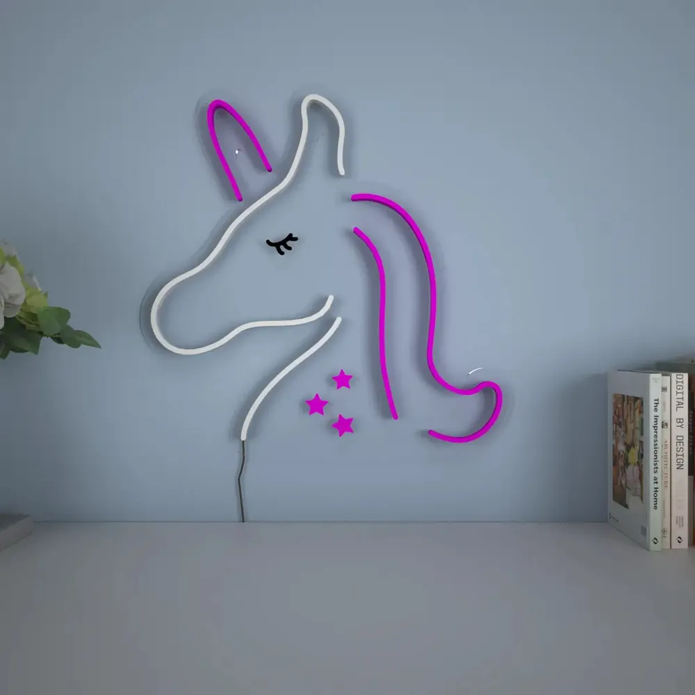 Baby Unicorn Pink LED Neon Light