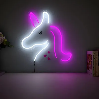 Baby Unicorn Pink LED Neon Light