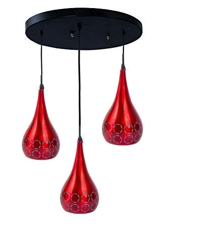 Ballon Shape Designer Bright Red Hanging Light