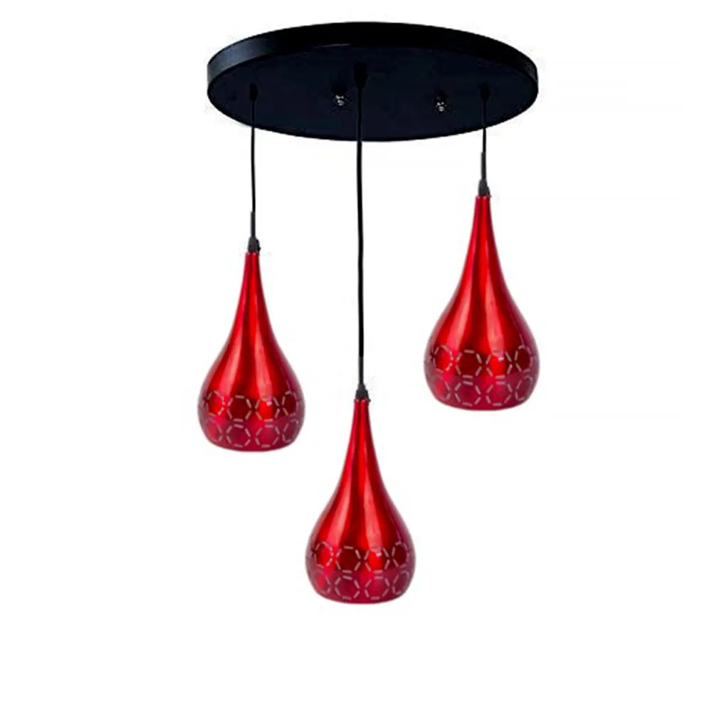 Ballon Shape Designer Bright Red Hanging Light