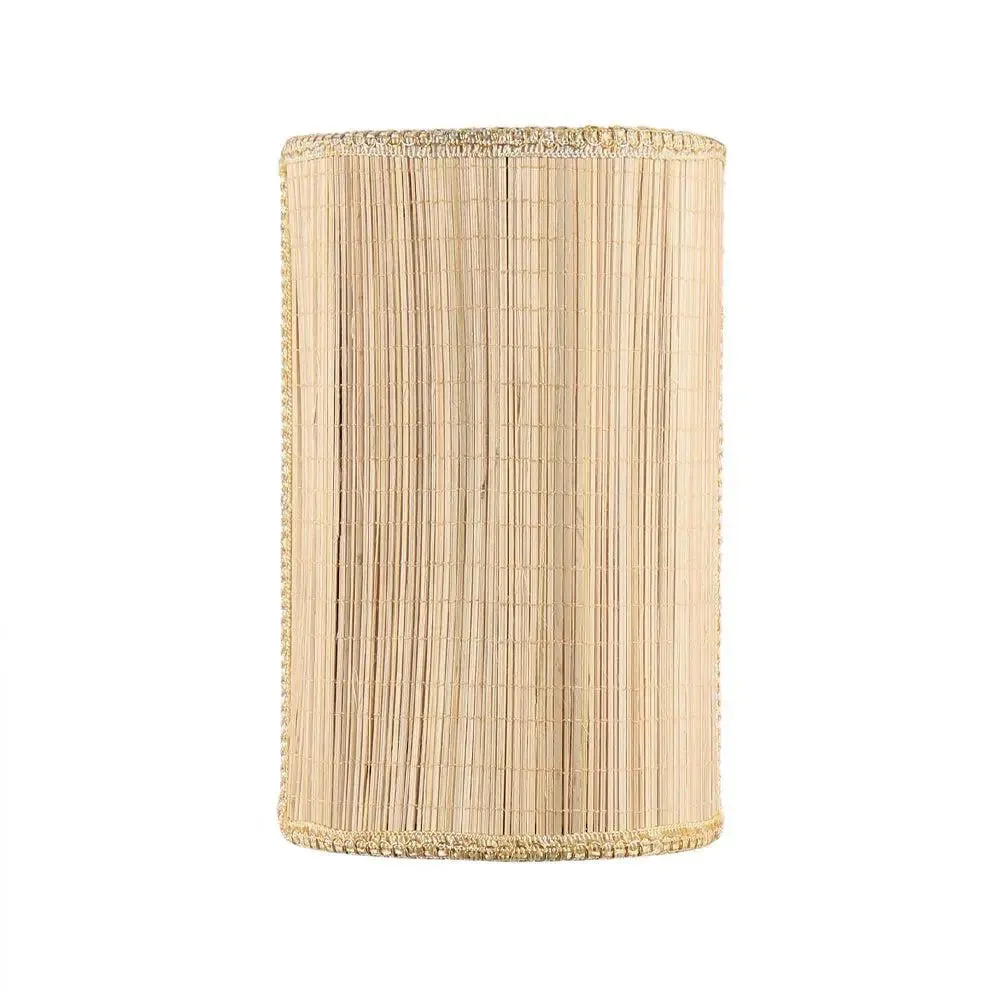 Bamboo Beige Small Wall Light Fixture Single Piece