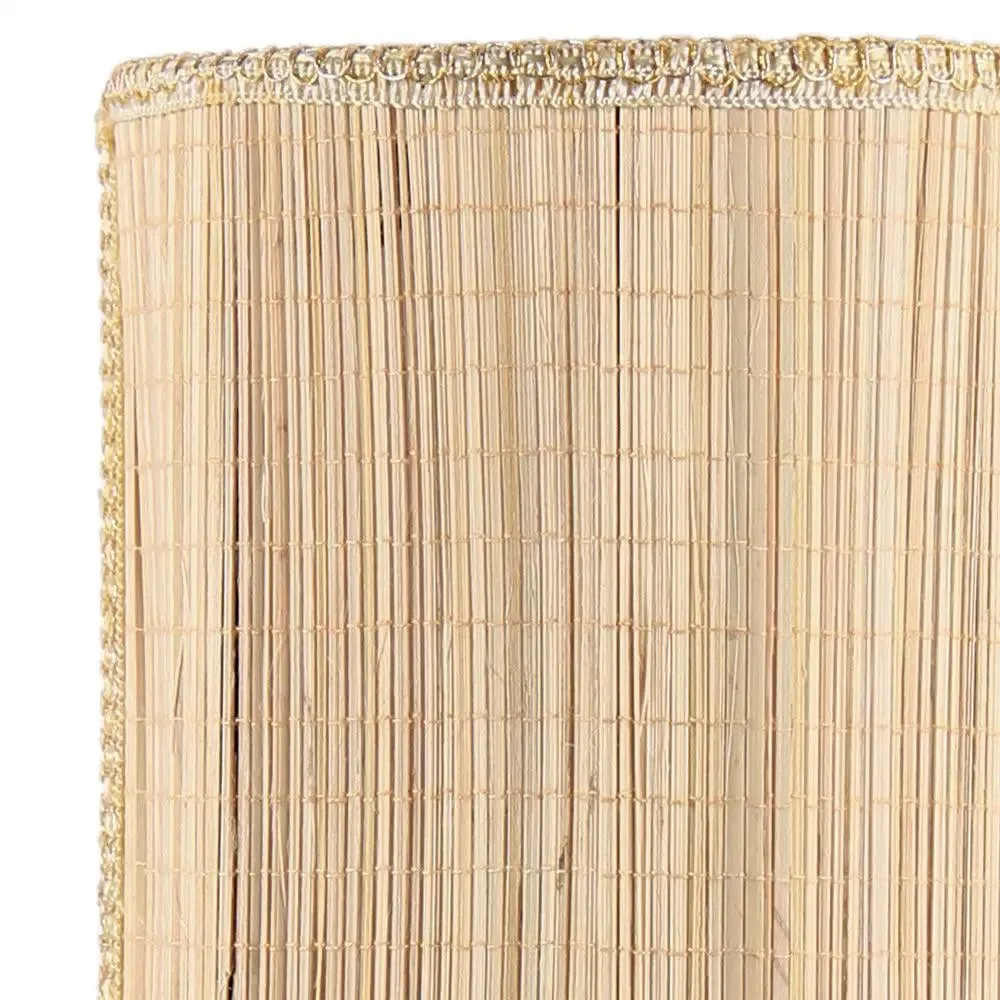 Bamboo Beige Small Wall Light Fixture Single Piece