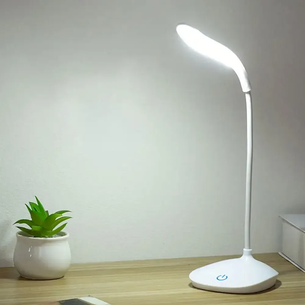 Battery Operated Flexible Neck Portable Touch LED Study Lamp