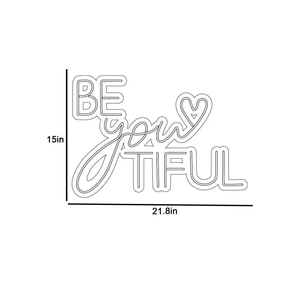 Be You Tiful Warm & Red Neon Light Pink