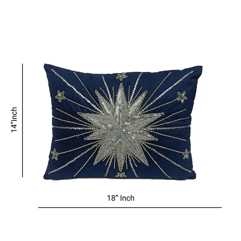 Beaded Embroidery Poly Dupion Cushion Cover