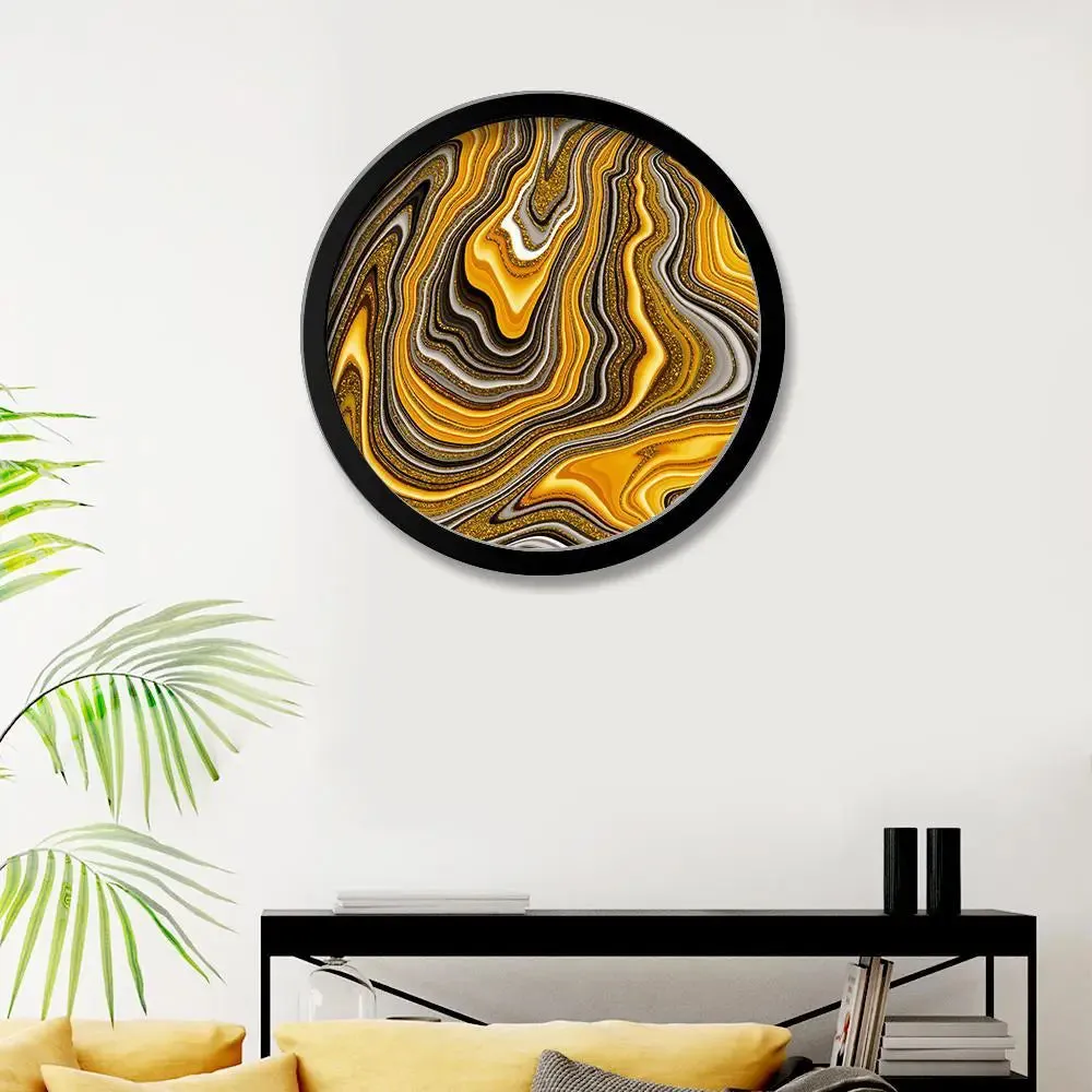 Beautiful Abstract Art Round Shape Canvas wall Painting