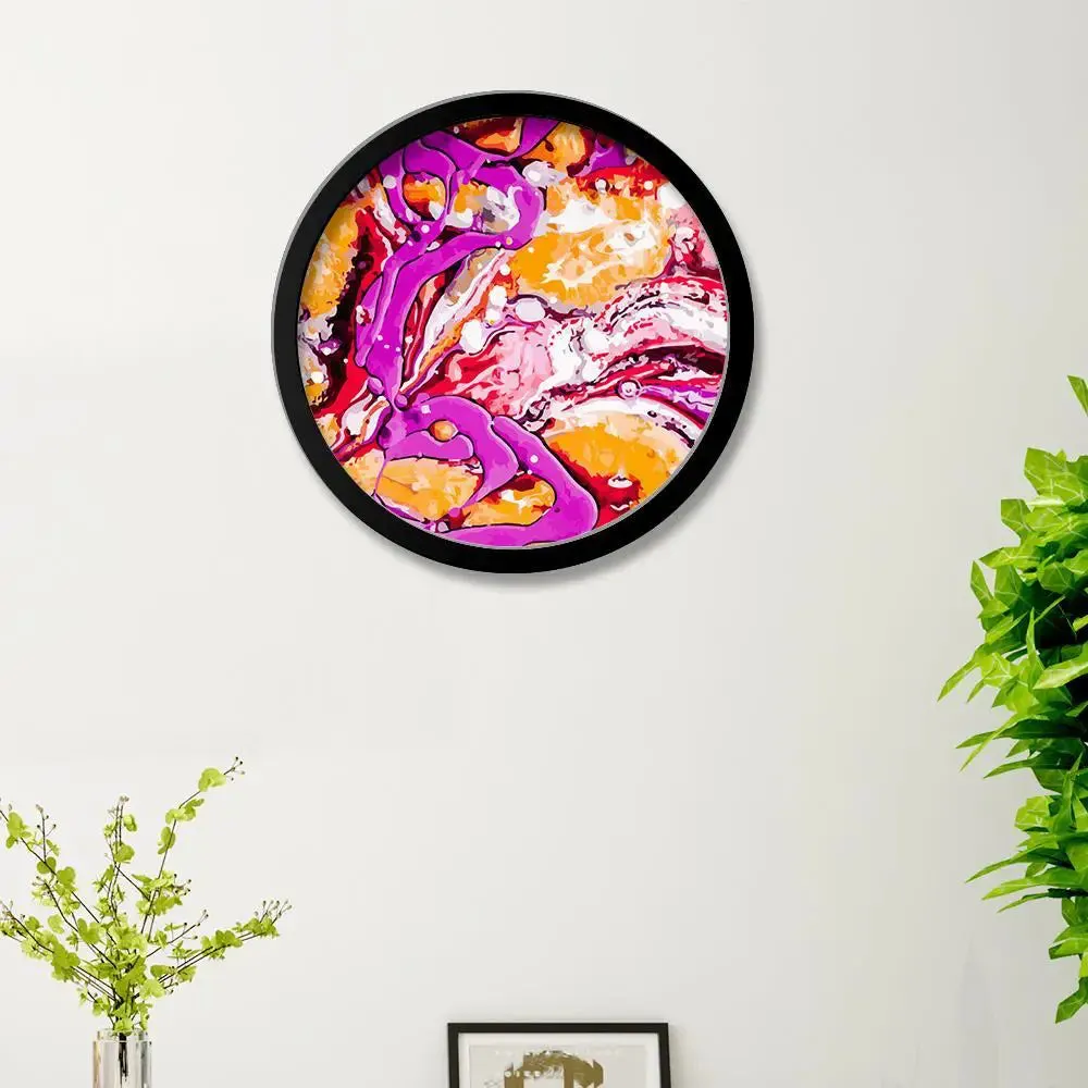 Beautiful Abstract Art Round Shape Canvas wall Painting