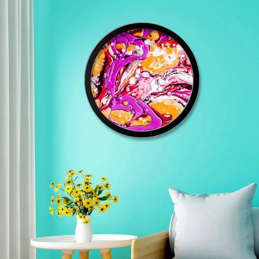 Beautiful Abstract Art Round Shape Canvas wall Painting