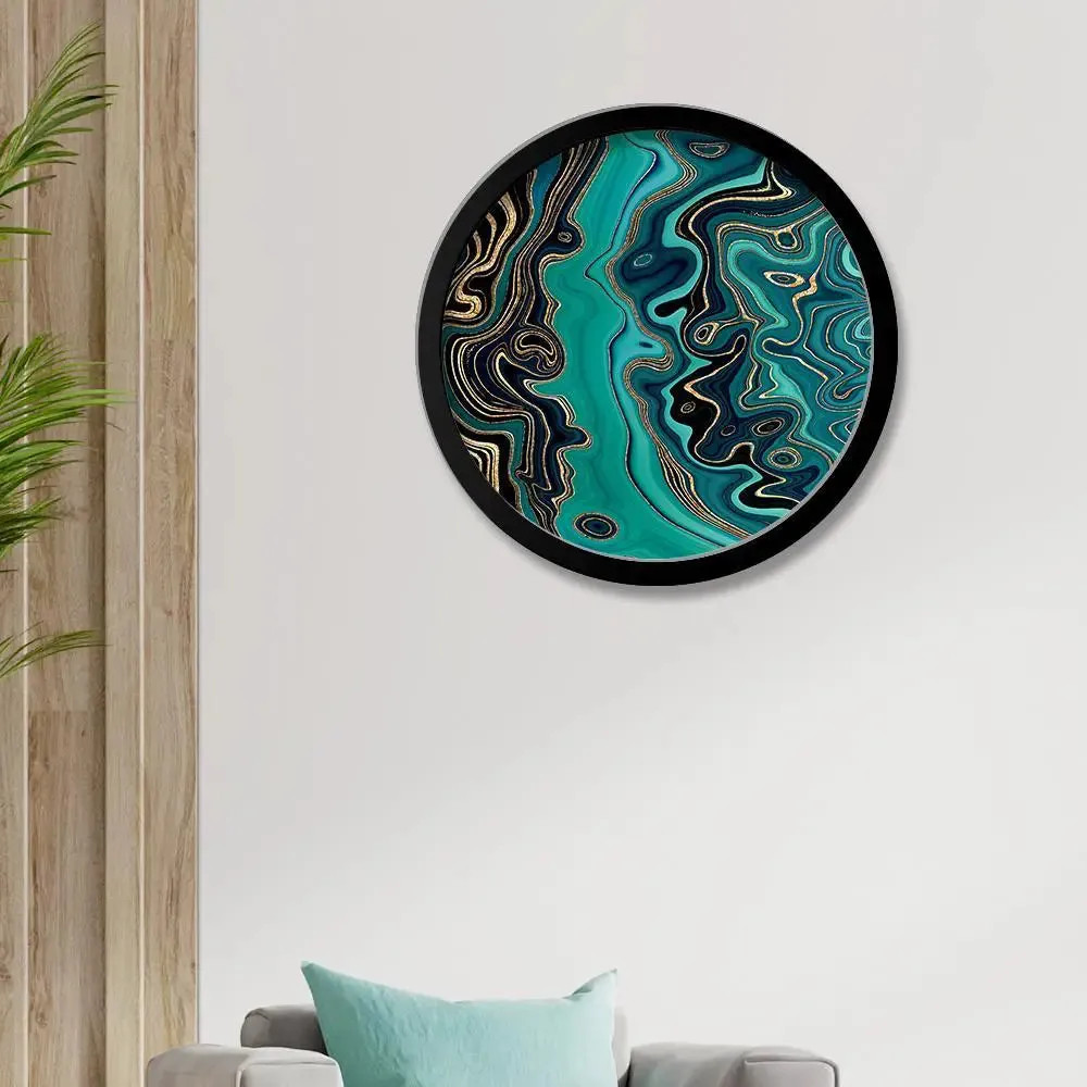 Beautiful Abstract Modern Art Round Shape Canvas wall Painting