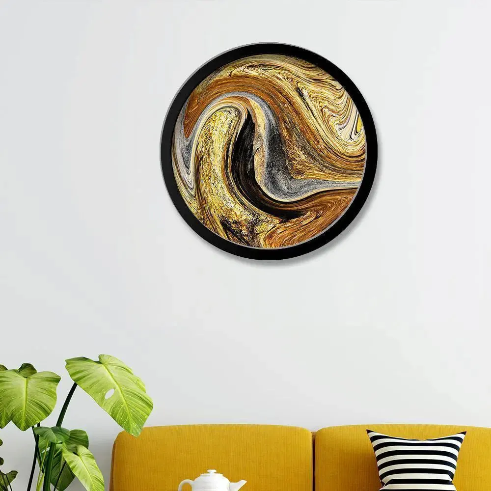 Beautiful Abstract Modern Art With Round Shape Canvas wall Painting