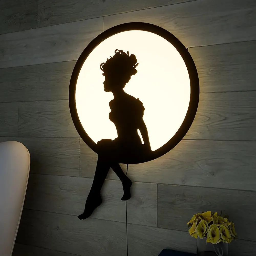 Beautiful Angel High-Quality Acrylic LED Wall Light