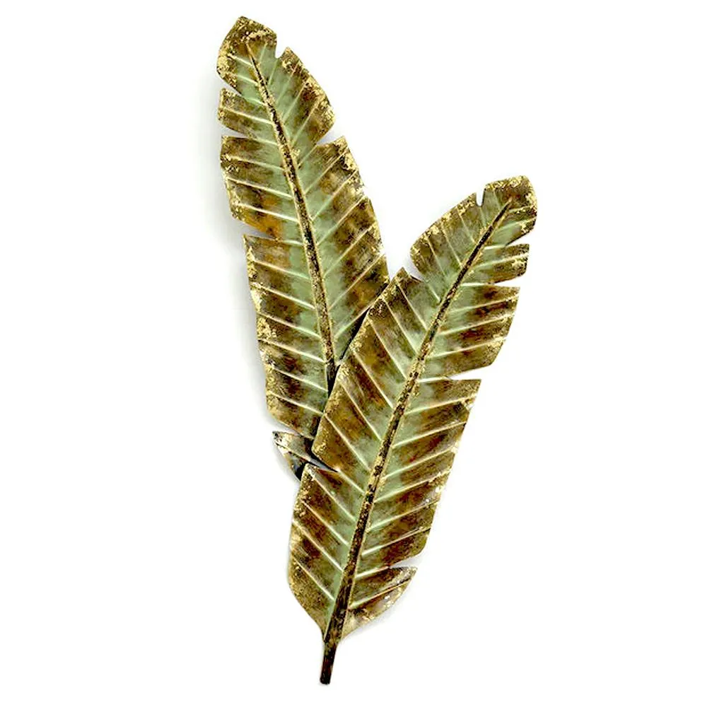Beautiful Banana Leaf's Metal Wall Art