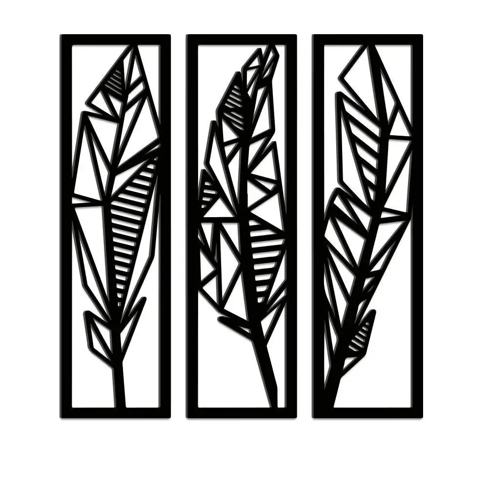 Beautiful Bird Feather Design Wooden Wall Hanging Medium(16 inch X 17 inch)