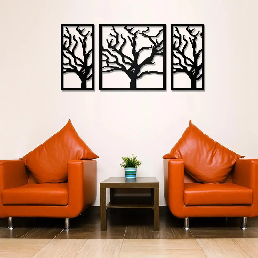 Beautiful Black color Tree Design Wooden Wall Hanging Medium(18 inch X 42 inch)