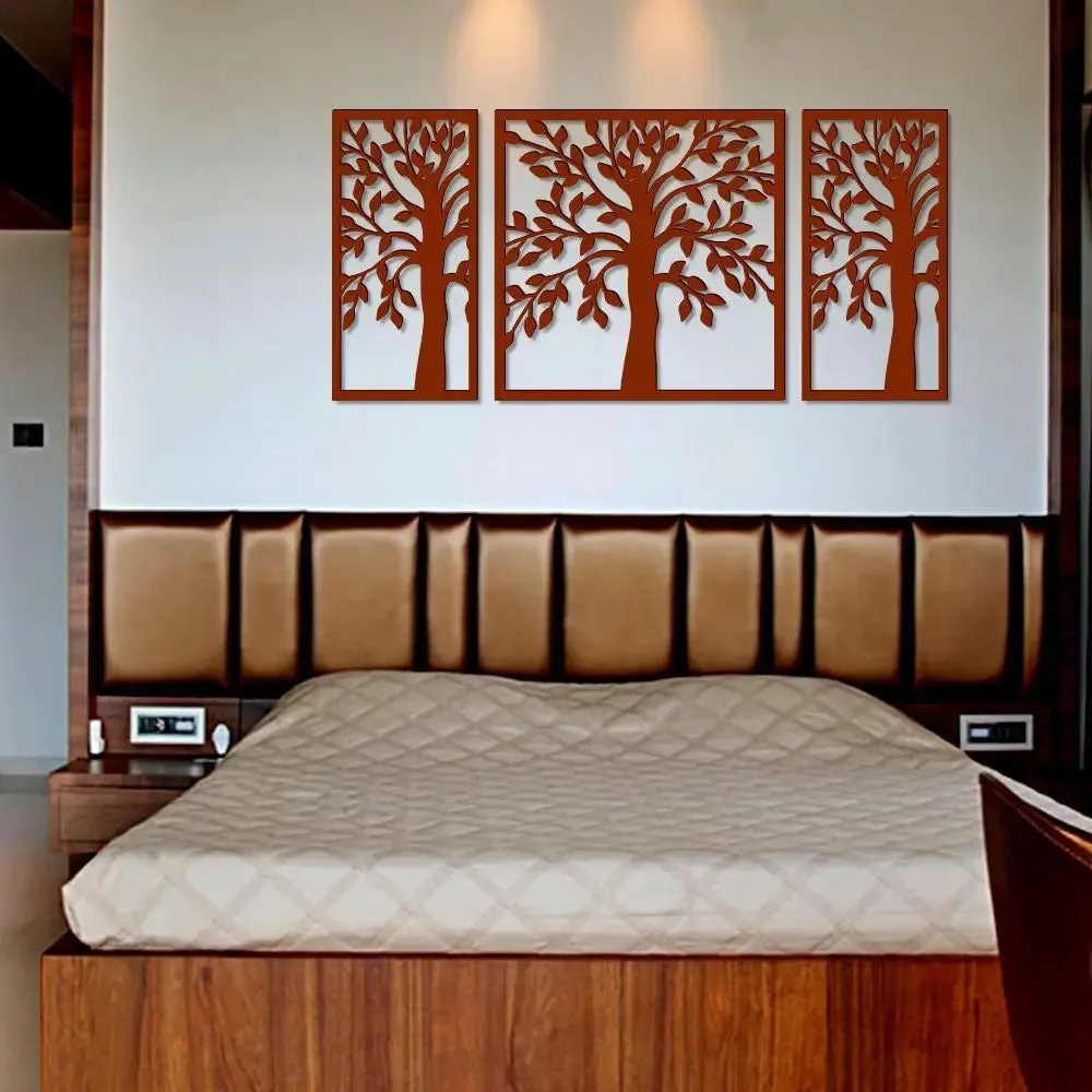 Beautiful Brown color Tree Design Wooden Wall Hanging, Medium(18 inch X 40 inch)