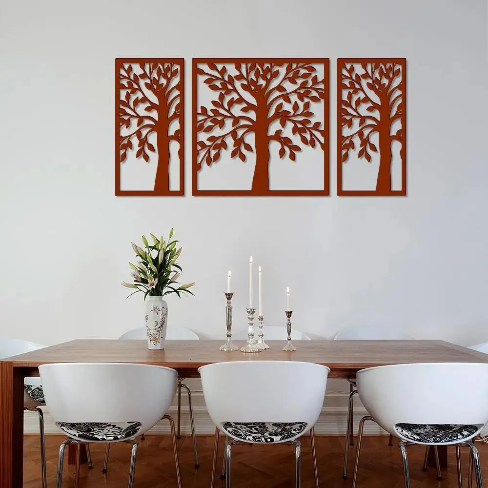 Beautiful Brown color Tree Design Wooden Wall Hanging, Medium(18 inch X 40 inch)