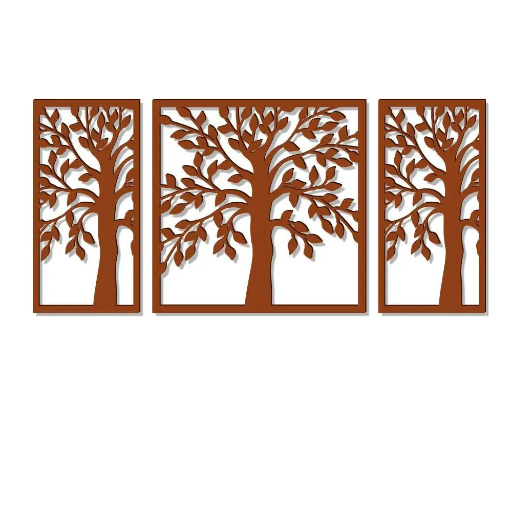 Beautiful Brown color Tree Design Wooden Wall Hanging, Medium(18 inch X 40 inch)