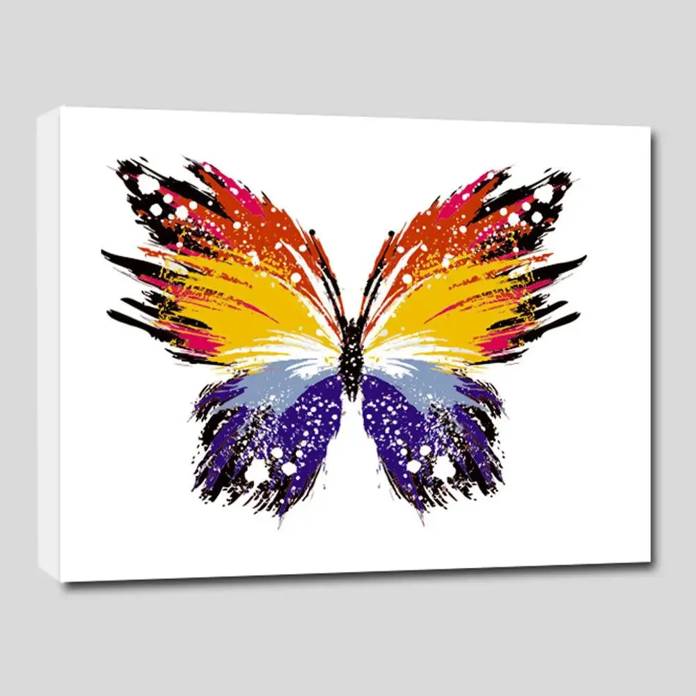 Beautiful Butterfly Colourful DIY(Do-It-Yourself)/ Paint by numbers canvas painting kit