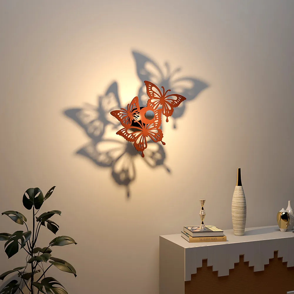 Beautiful butterfly group creative Shadow lamp