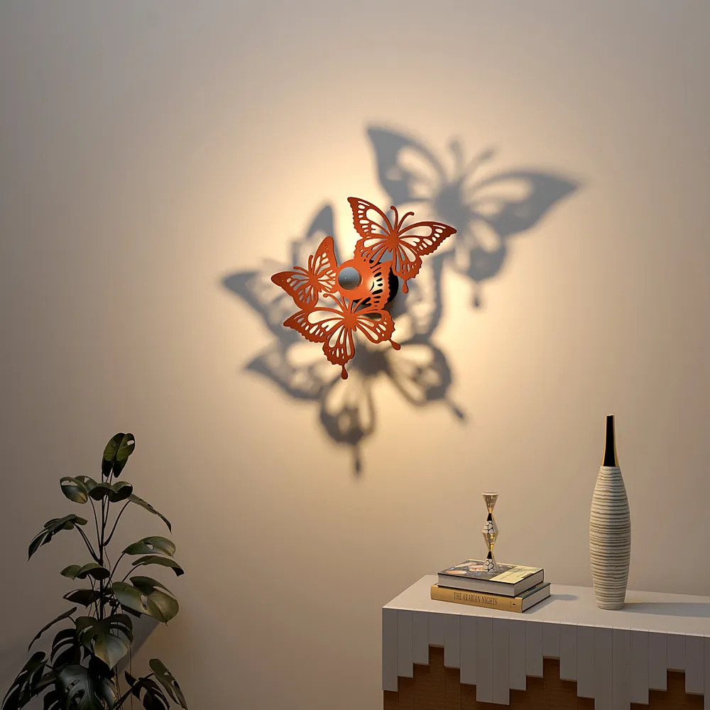 Beautiful butterfly group creative Shadow lamp