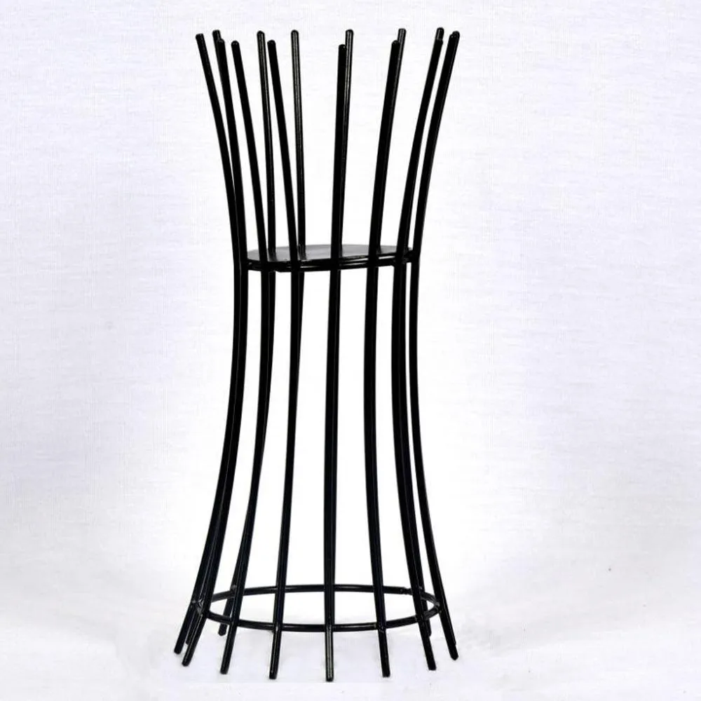 Beautiful Candle Holder Black Frame Single Piece