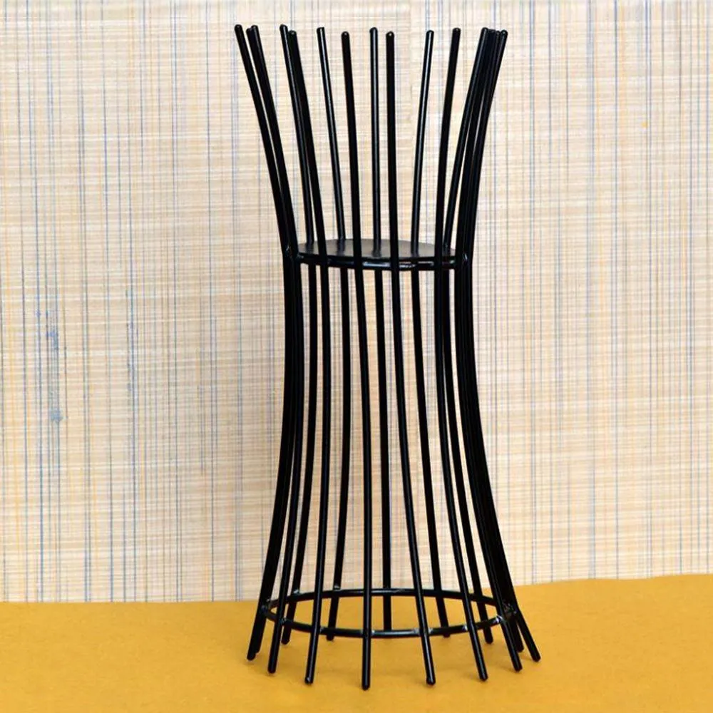 Beautiful Candle Holder Black Frame Single Piece