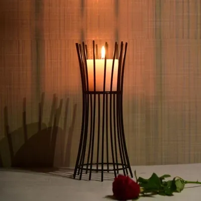 Beautiful Candle Holder Black Frame