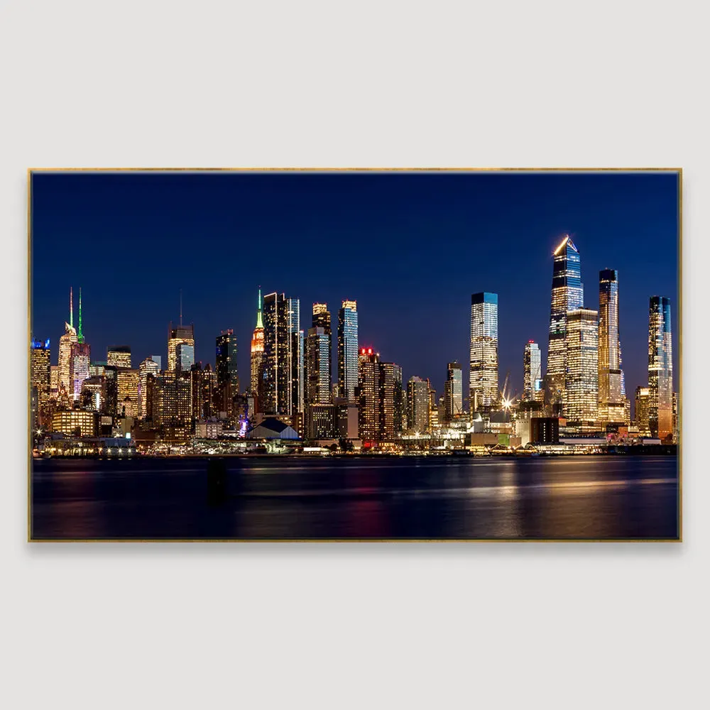 Beautiful City Lights Framed Canvas Wall Paintings/Wall Art With Frame